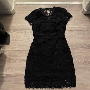 Banana republic black lace dress
